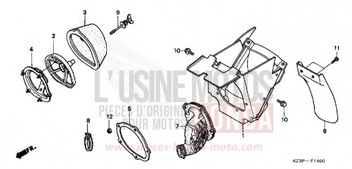 AIR CLEANER CR250RW de 1998